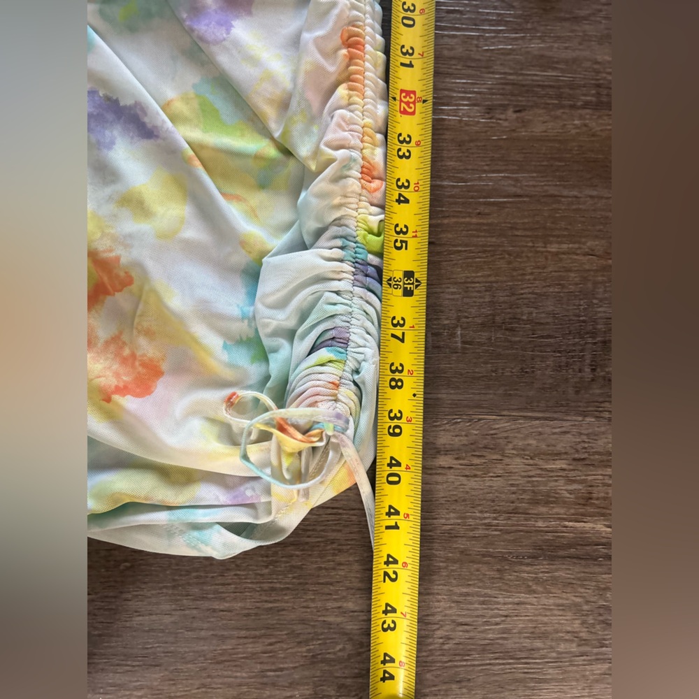 Bar III Tie Dye Stretch Ruched Bodycon Dress Large - Picture 7 of 13